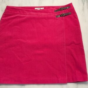 Boden Pink Mini Skirt with Black Accents
